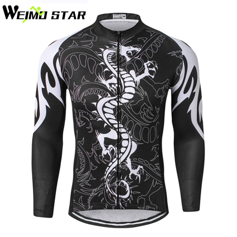 Футболка WEIMOSTAR Pro мужская с длинным рукавом Джерси для велоспорта дышащая одежда