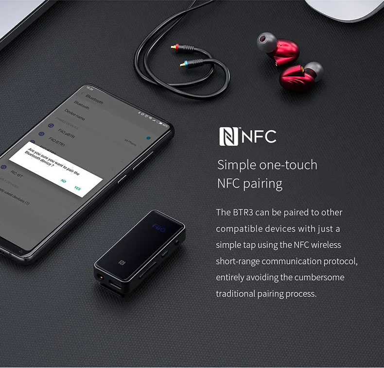FiiO BTR3 CSR8675 AK4376A USB DAC портативный Bluetooth APTX HD LDAC LHDC Type C 3,5 мм усилитель для i phone/Android телефонов/ПК