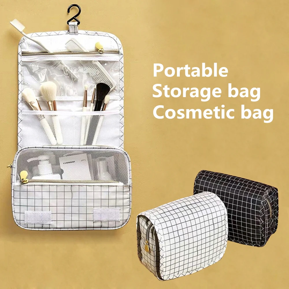 

Portable Organizer Bag Women Travel Organizer Handbag Purse Lady Cosmetic Bag Female Tote Foldable Hanging Home Wash Bag