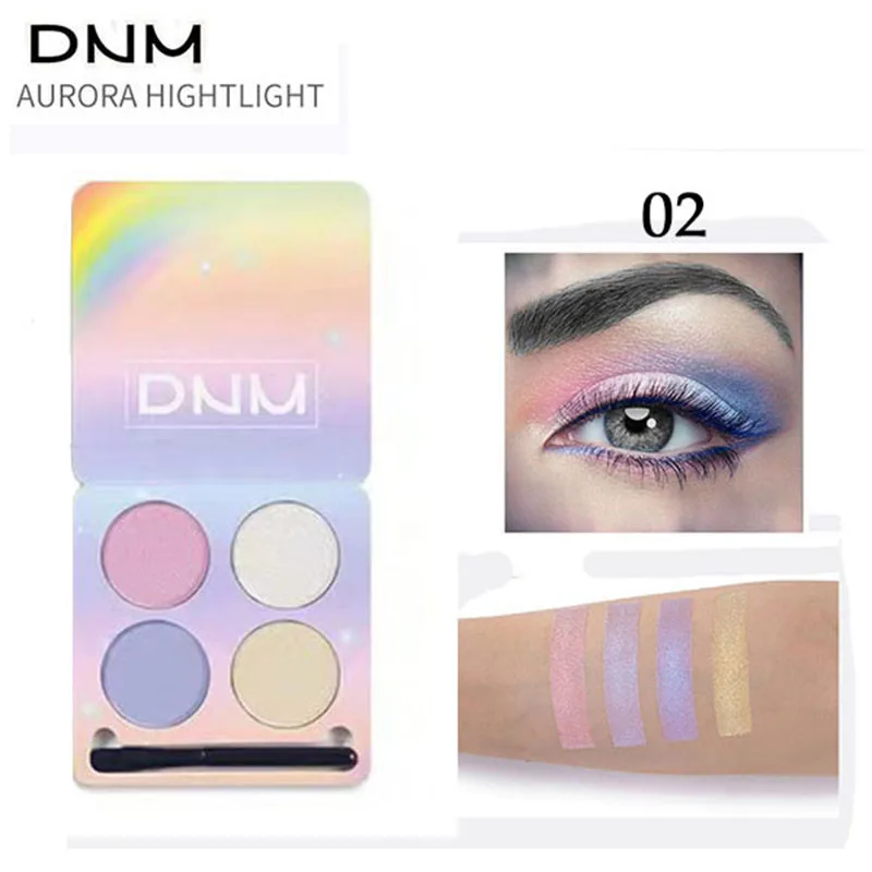 4 цвета бренд макияж яркий светильник тени для век Палитра бальзам нюд минералы