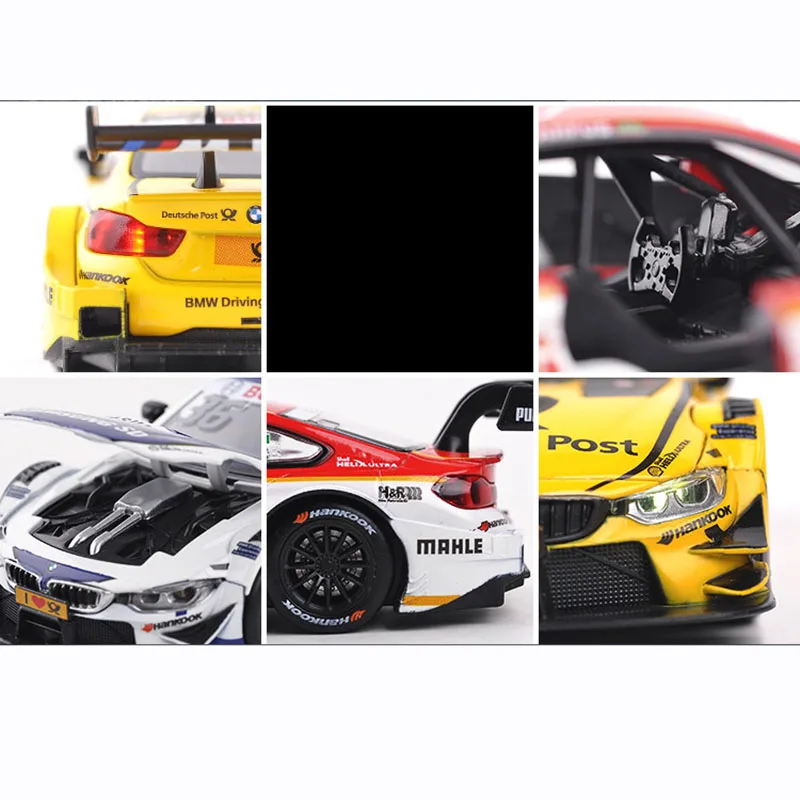 Модель гоночного спортивного автомобиля HOMMAT 1:32 M4 DTM 2017 литой автомобиль из сплава