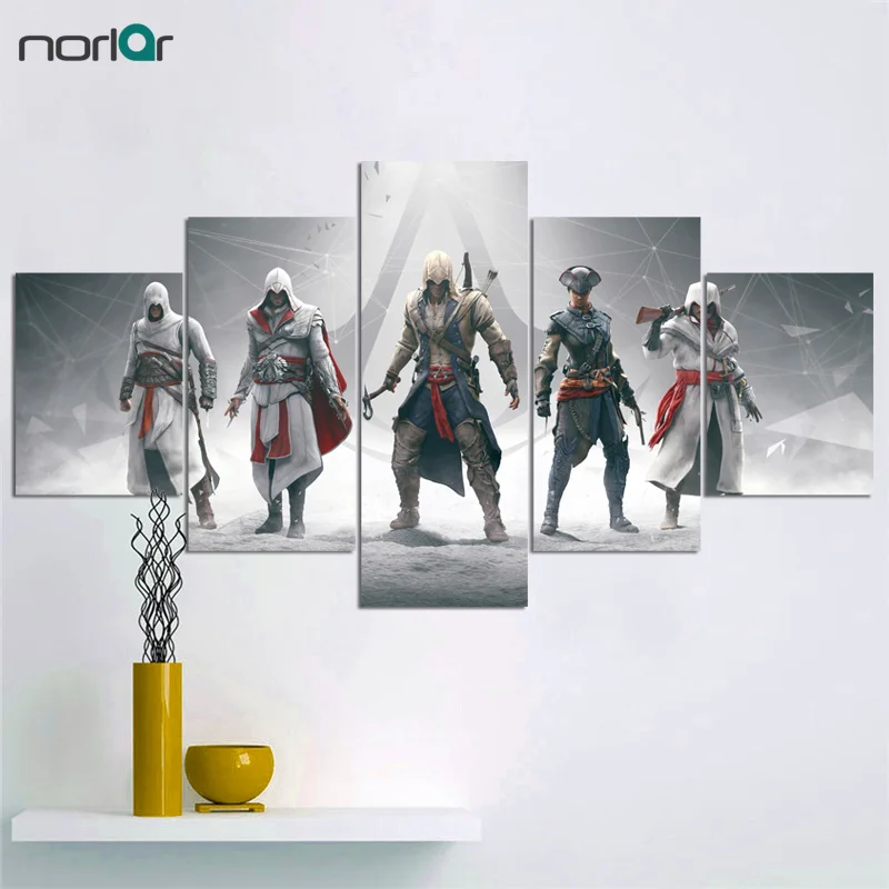 Картина на холсте Assassins Creed для видеоигр HD Печатный постер декора комнаты