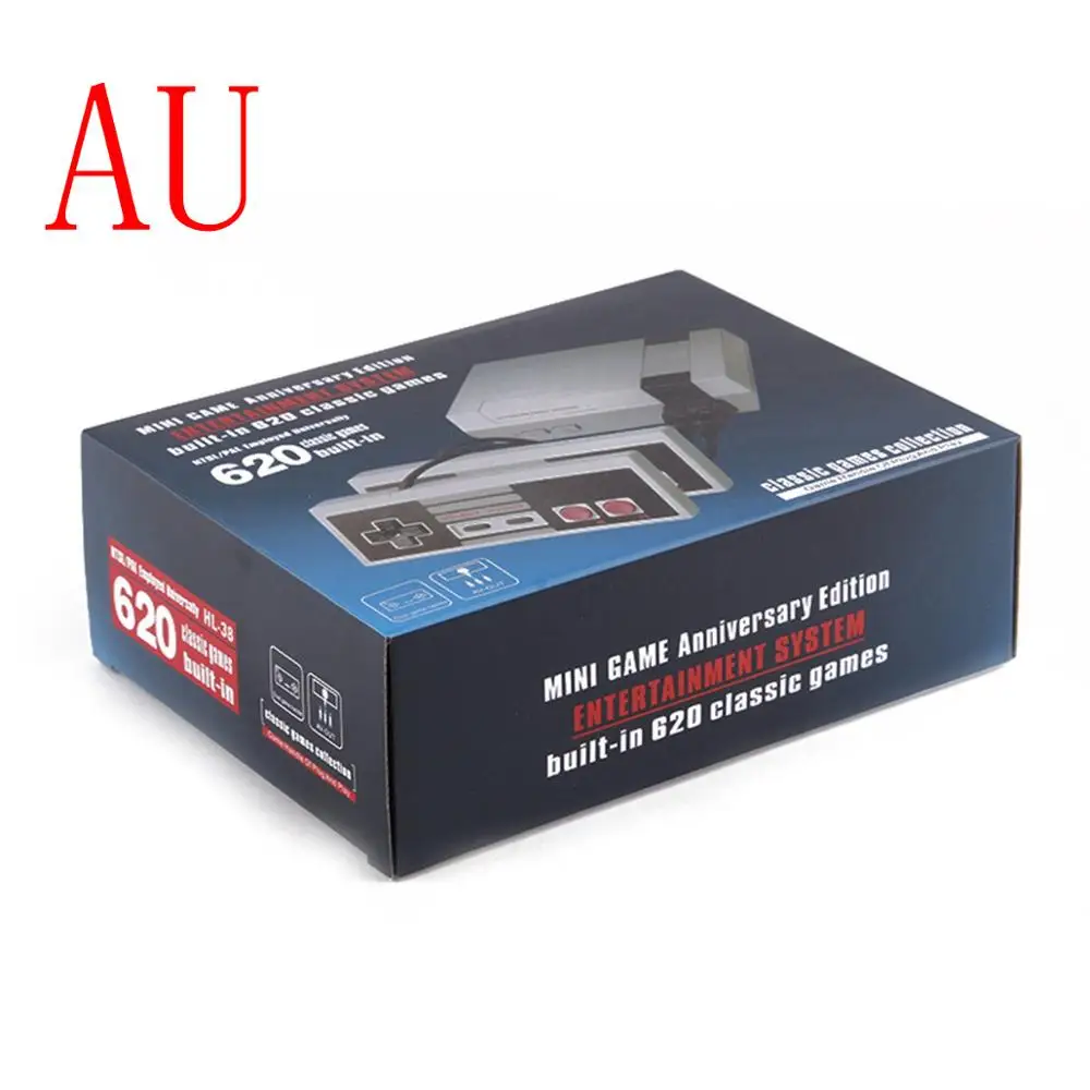 Зеленый Игровая консоль MINI NES, Классическая Ретро портативная игровая консоль, 620 игр, поставляется с оригинальным геймпадом, семейные детские игрушки - Цвет: Зеленый
