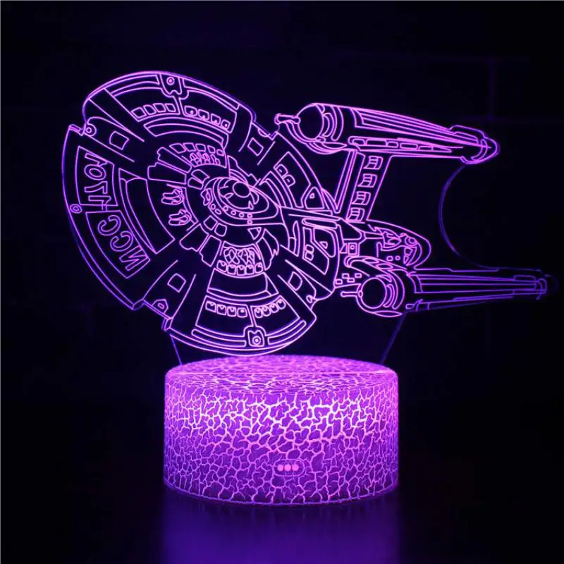 Lost battleship Usb Led 3d светильники очаровательный рисунок для детей игрушки 7 цветов Изменение Светодиодный Ночник светильник для детской комнаты