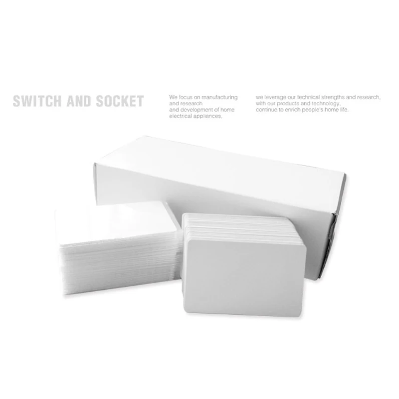 PVC PLASTIC Blank ID Card Credit Thin White Available For Printer | Безопасность и защита
