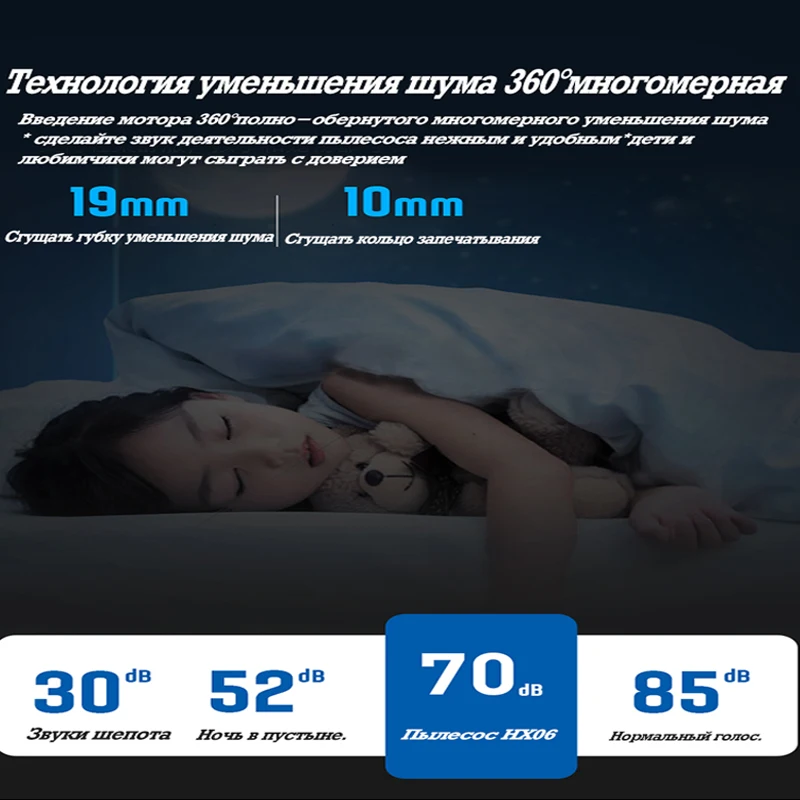 Ультра тихий пылесос бытовой небольшой беспроводной ручной пылевых клещей и