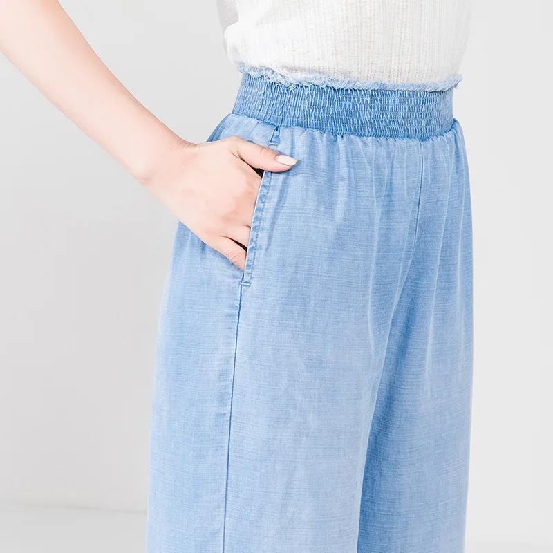 Джинсы женские Мешковатые с завышенной талией мягкие укороченные джинсы из