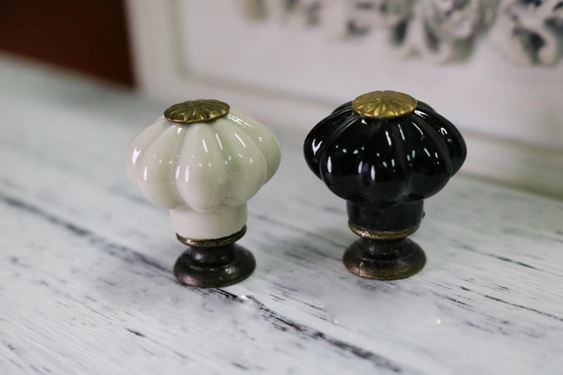 1 шт. симпатичная детская комната белая черная керамическая дверная ручка шкаф
