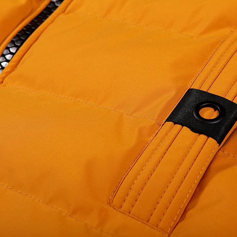GLO-STORY Men's 2018 Winter Thick Warm Padded Hooded Jackets Coats Man Fleece Liner Streetwear Parkas with Big Zipper MMA-6692 | Мужская