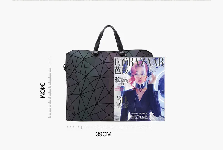Дропшиппинг, модная женская светящаяся сумка, большой размер, портфель, бриллиантовая сумка, геометрические сумки на плечо, простые складные сумки, bolso