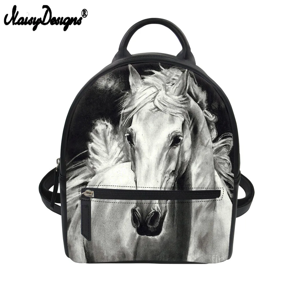 Женский рюкзак из искусственной кожи Noisydesigns Маленький модный школьный Mochila Feminina