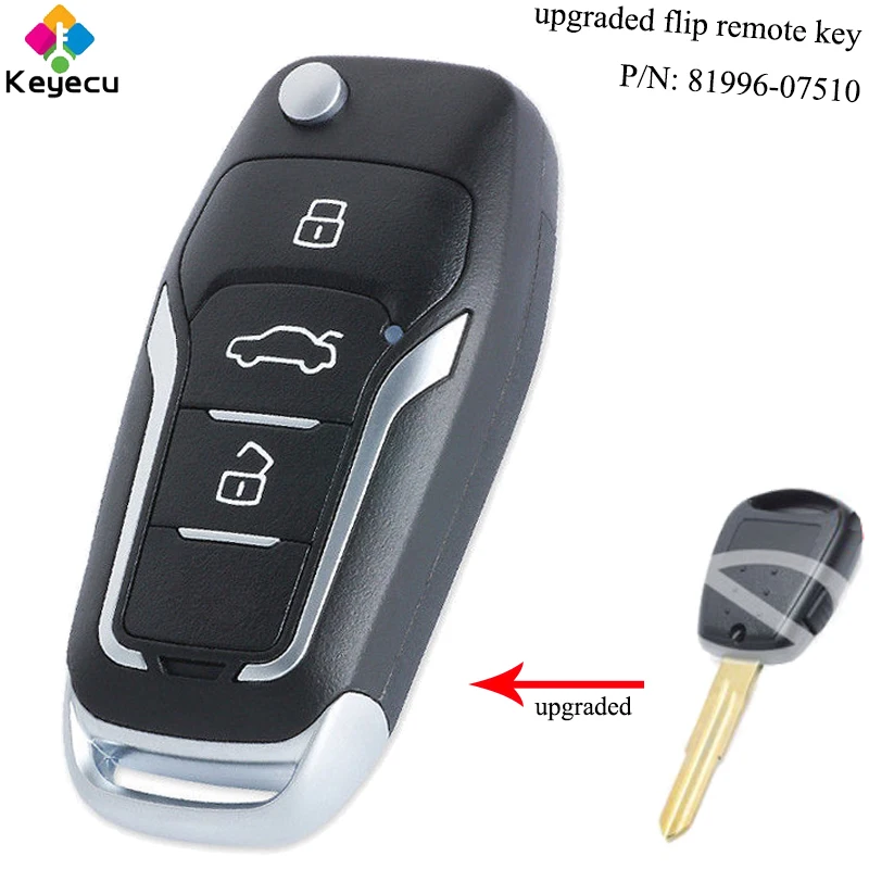 Пульт дистанционного управления KEYECU для KIA Picanto 433 2007 P/N: 2008 2009 81996 МГц 07510 МГц|Ключ