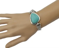 womens vintage retro tibetan geometric stone bracelets bangles jewelry for women gift