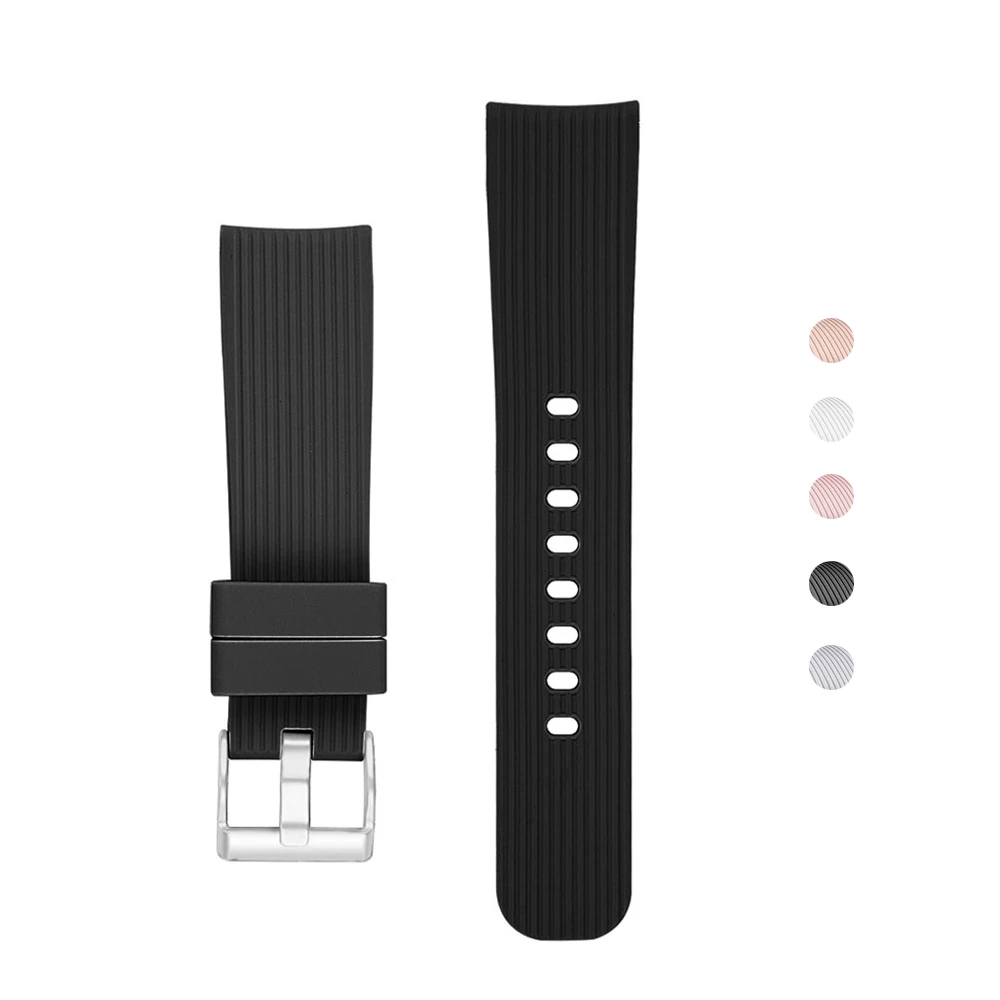 

Силиконовый ремешок для часов Samsung Galaxy, сменный резиновый браслет для наручных часов 46 мм 42 мм, ремешок для смарт-часов R810