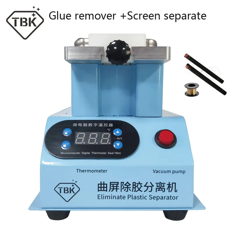 

Tbk-998 7 Inch Multi-function Curved Screen Glue-removing Separate Machine For Edge Screen Eliminate Plastic Separator