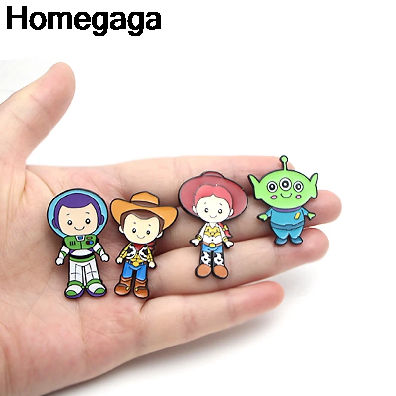 Homegaga Мультяшные цинковые Мультяшные булавки для мужчин и женщин para рубашка Шарм пальто одежда рюкзак аксессуары медаль значок Броши D2142