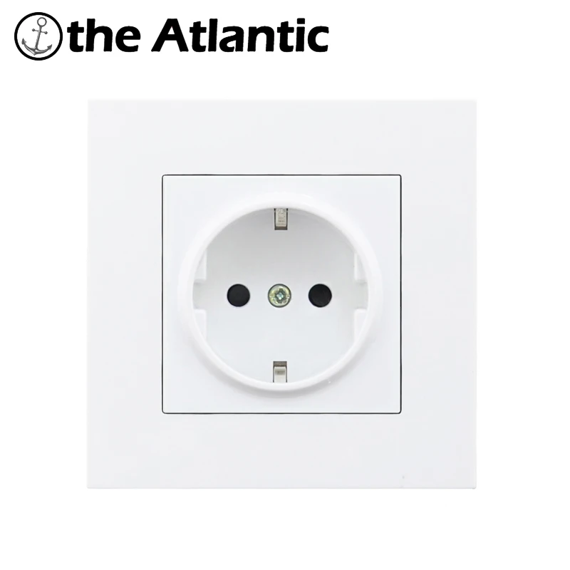 

EU France Standard 16A Wall Socket Power Outlet Enchufe Plastic PC Panel Electrical Plug AC 110~250V Plug Electrical Outlet