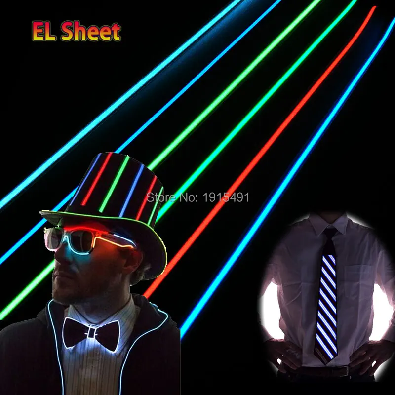 Новая версия X см без приводов светящаяся электролента Светодиодная лента для