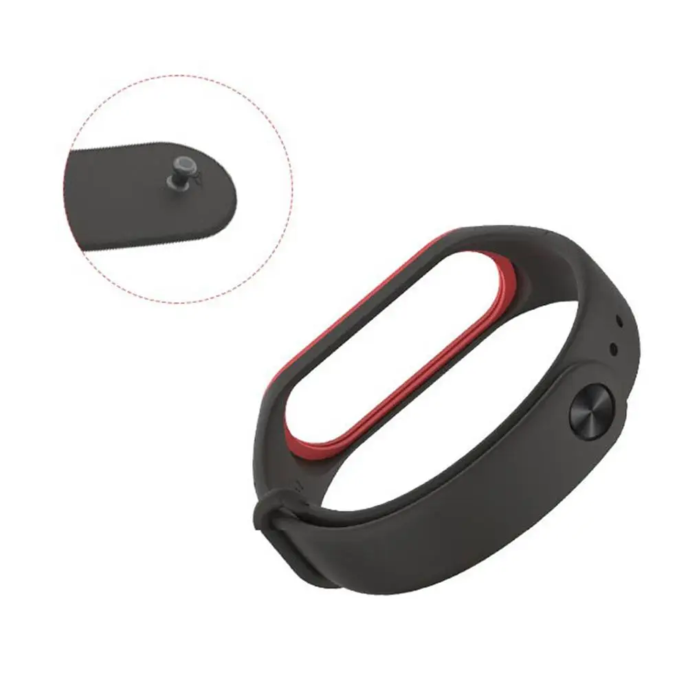 Силиконовый сменный ремешок высокого качества браслет для часов Mi Band 3 4 умный