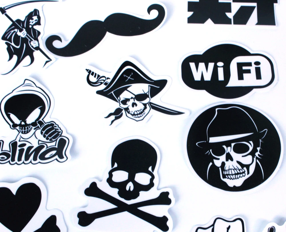 45mixed graffiti translucent sticker waterproof home decor Doodle laptop motorcycle travel case decal accessories car | Игрушки и хобби