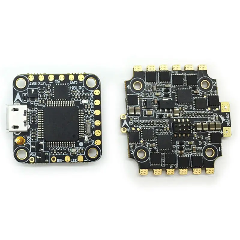 20*20 мм HGLRC XJB F438 Flytower Micro F4 Контроллер полета AIO OSD BEC & 33A 4 в 1 BLheli_S DShot600 ESC для