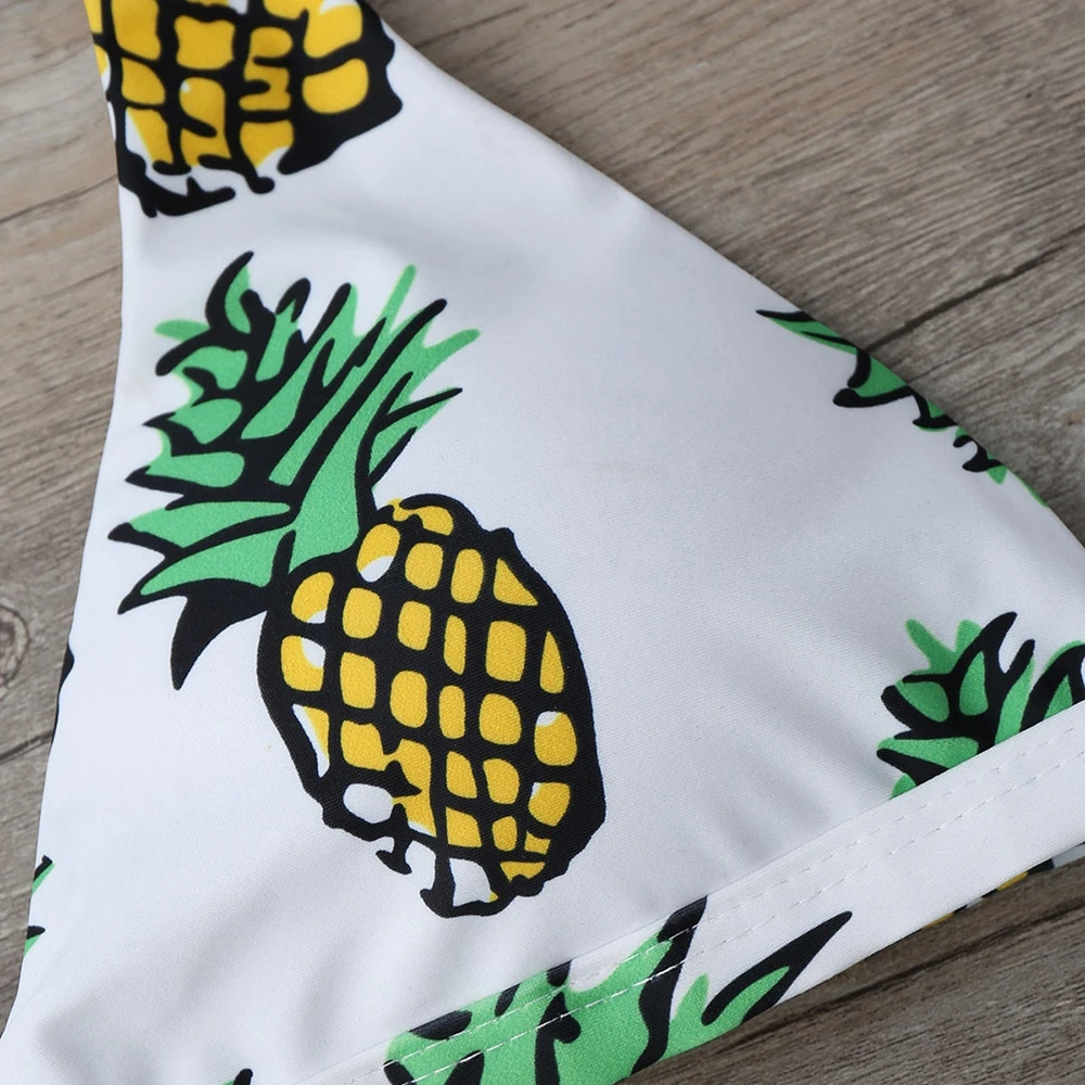 ZAFUL 2019 комплект бикини с рисунком ананаса женский купальник feminino brasileiro conjunto maillot