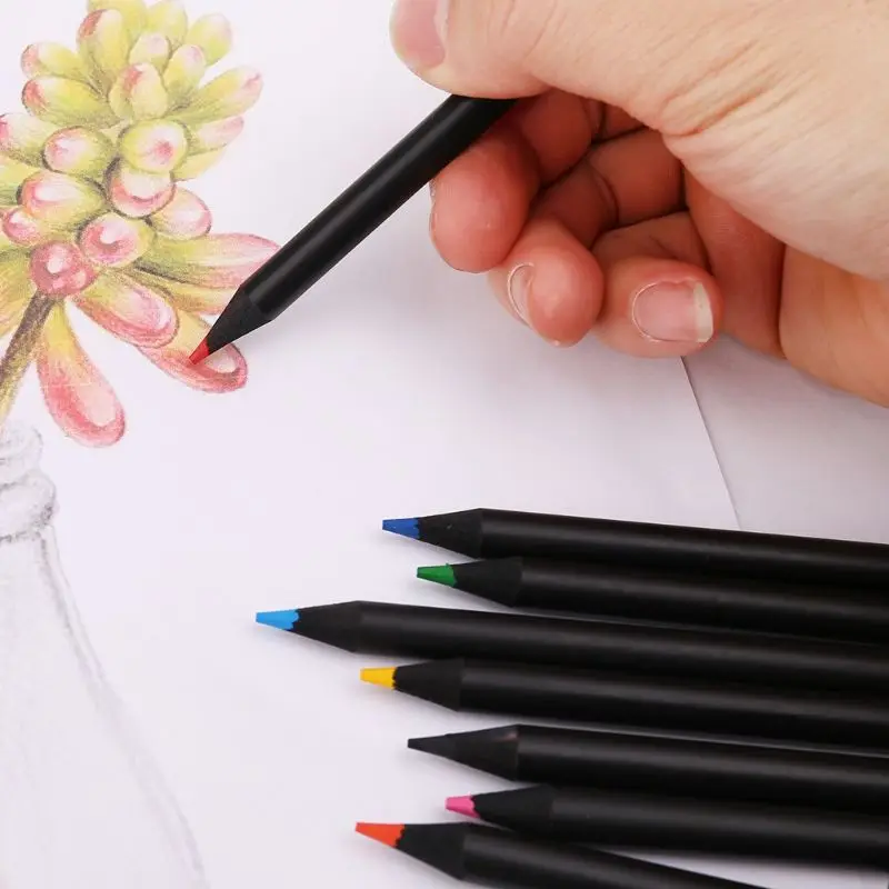 12 видов цветов древесный уголь для рисования карандаши карандаш ручка эскизов