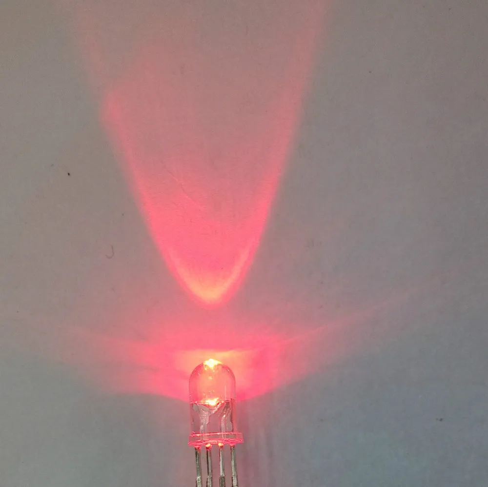 Бесплатная доставка 50 шт./лот 5 мм RGB LED общий анод 4Pin трехцветные излучающие диоды
