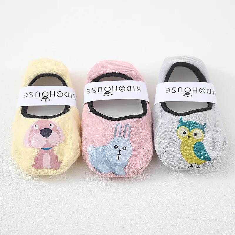 3 пар/лот летние детские носки хлопковые нескользящие высокого качества с