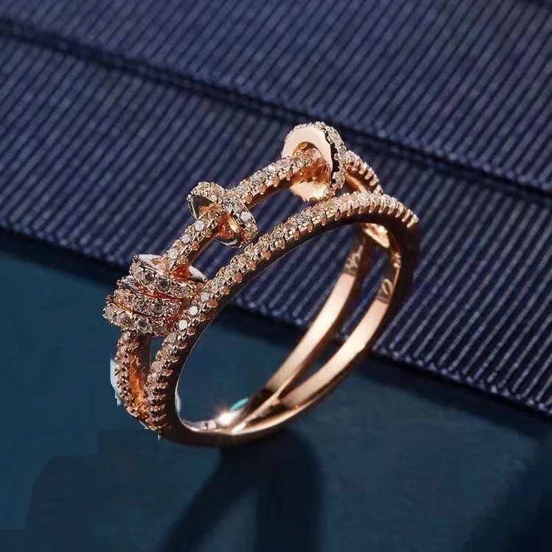 Хит черное кольцо из циркония 925 пробы стерлингового серебра многослойное на