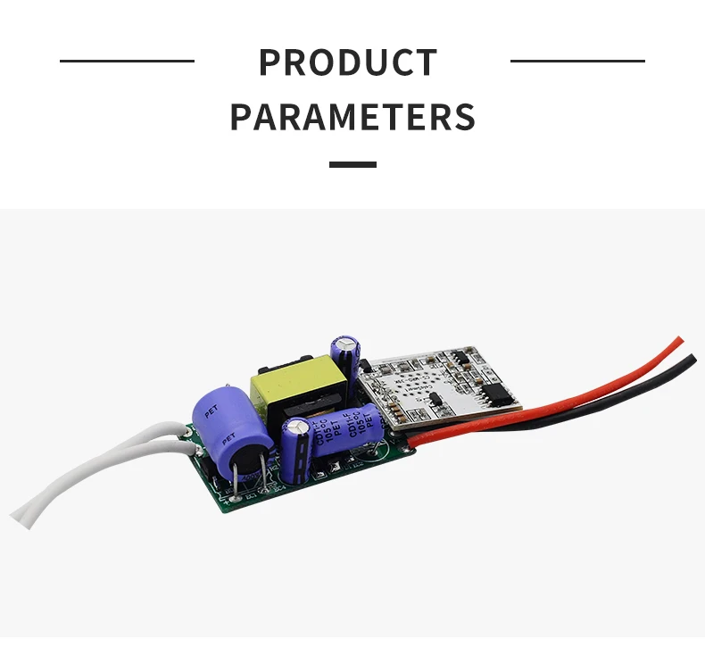 Led Driver Chip Input:AC180-264V Output:AC40-165V 200-240mA,10-50W Lighting Transformer Radar Induction Power Supply