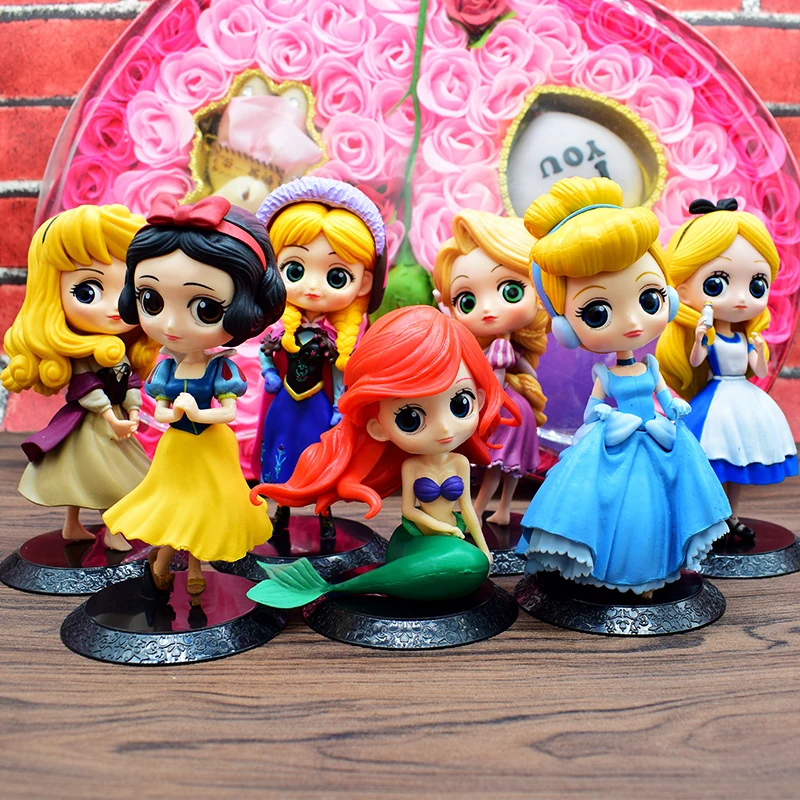 Disney Q posket Кукла Принцесса Ариэль Рапунцель Запутанная история в стиле Эльзы и