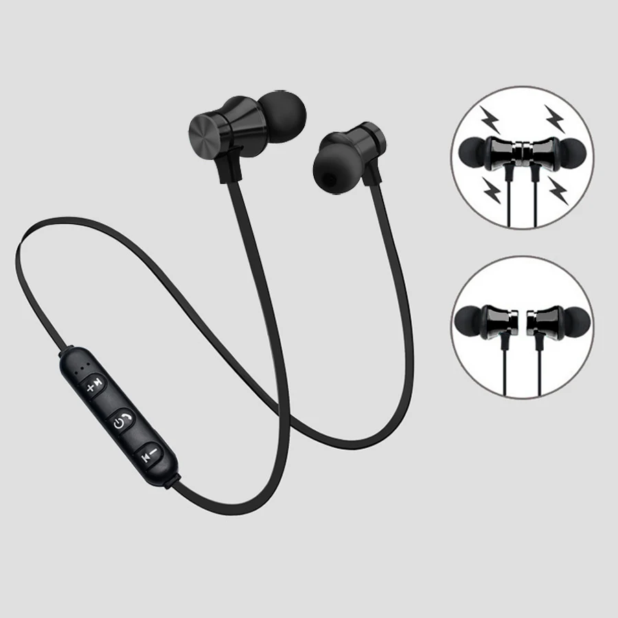 High Quality Magnetic Wireless Earphones Sporting Bluetooth Headphones Music Bass Headset 4.2 For All Phones |