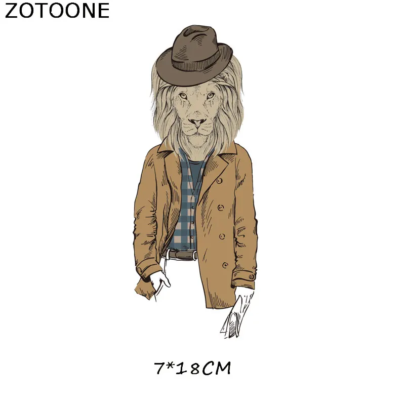 Нашивки ZOTOONE с мультяшными животными аппликация Череп термоклейкие нашивки для