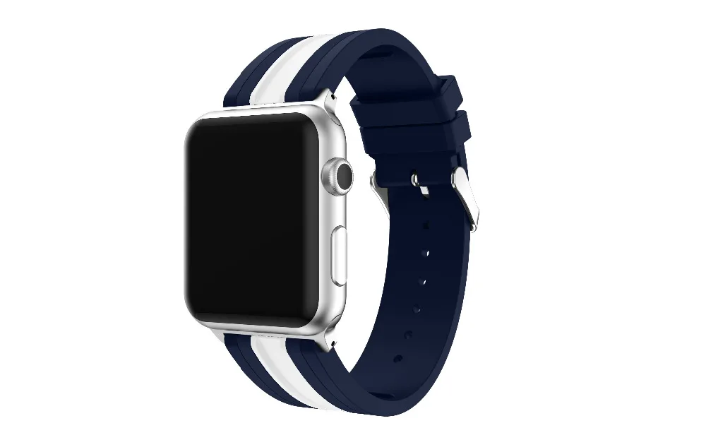 Osrui силиконовый ремешок для спортивных часов для Apple Watch, версии 4 полосным 44 мм 40 мм, correa, наручных часов iwatch серии 4/3/2/1 42 мм/38 мм браслет на запястье с резиновой лентой