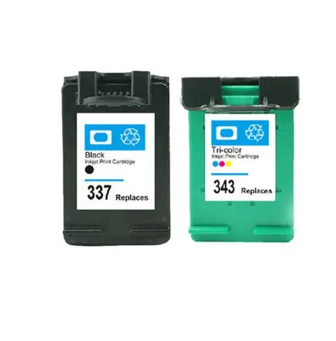 1BK + 1 цвет для 337 343 совместимый картридж с чернилами hp337 Photosmart C4180 C4190 2575 8050 D5160 hp Deskjet