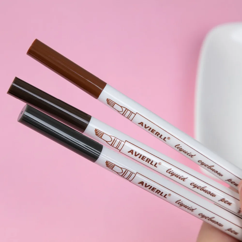 3 цвета микроблейдинг бровей Татуировка ручка тонкий эскиз жидкая подводка для