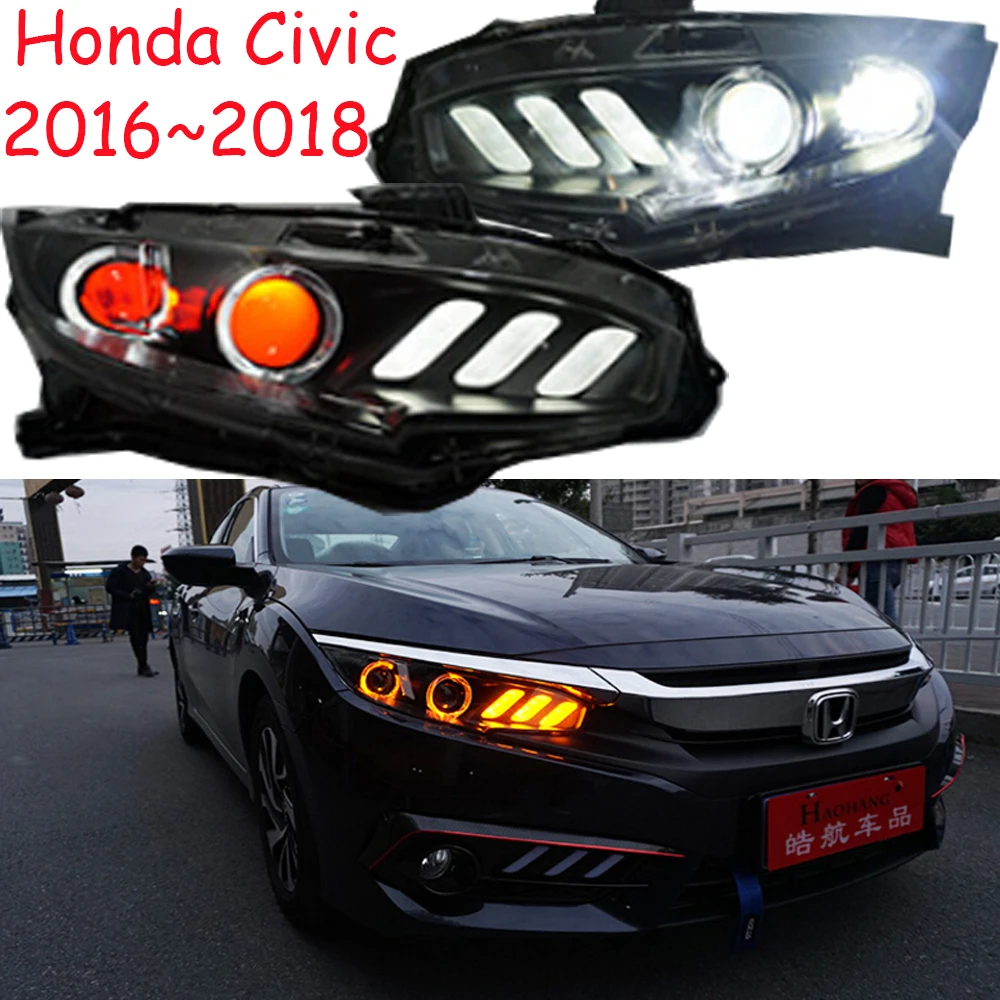 2016 ~ 2018y автомобиля Бумер головной светильник для Honda Civic 10th автомобильные