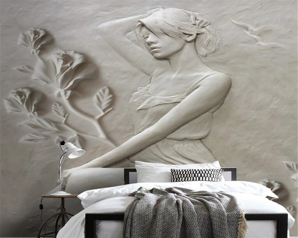 3D фотообои для украшения дома 3d стерео фон гостиной спальни ТВ дивана фрески фото
