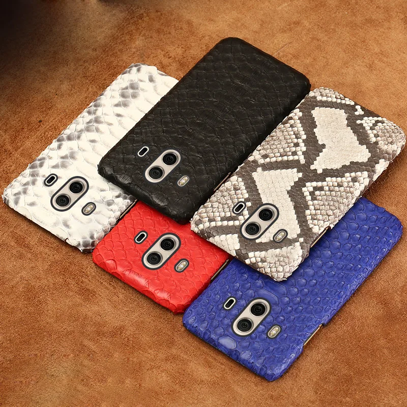 

Luxury brand mobile phone case python Half pack mobile phone case For huawei P10plus mobile phone case custom processing
