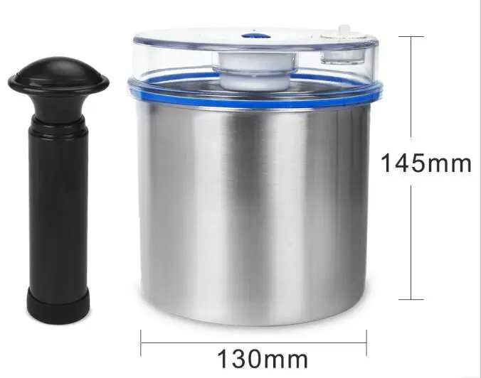 1000ML Laimeng 1300 мл вакуумные контейнеры из нержавеющей для поддержания Еда вина суп свежий для вакуумный упаковщик упаковочная машина S163 - Цвет: 1000ML