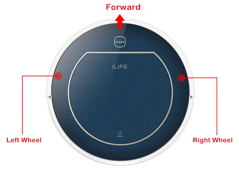 Оригинальный iLife V7 v7s левое колесо 1 шт. робот Запчасти для пылесоса поставка с