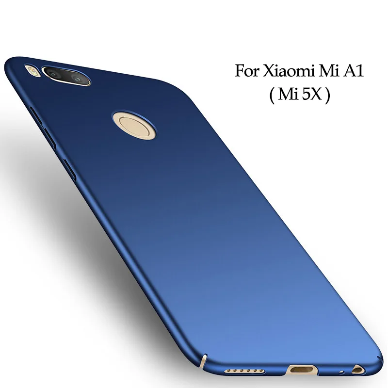 Для Xiaomi mi A1 чехол для Xiaomi mi A1 чехол PC Пластик матовый PC Твердый чехол на заднюю панель телефона для Xiaomi mi 5X M5X mi 5X mi A1 чехол s - Цвет: Blue
