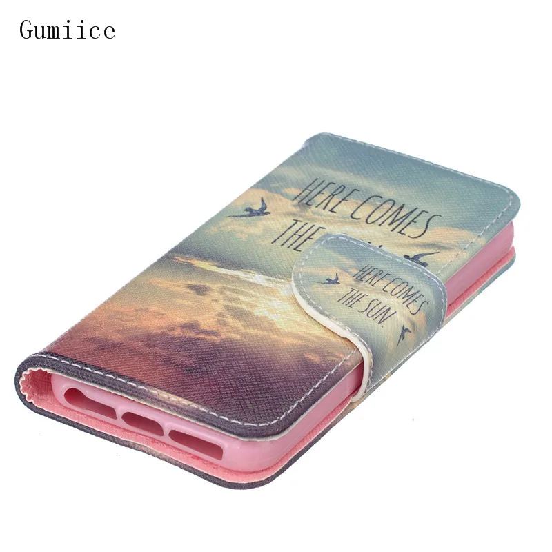 Gumiice phone cases 2017 new arrival holder wallet with card pocket leather case for iPhone 5s free shipping | Мобильные телефоны и