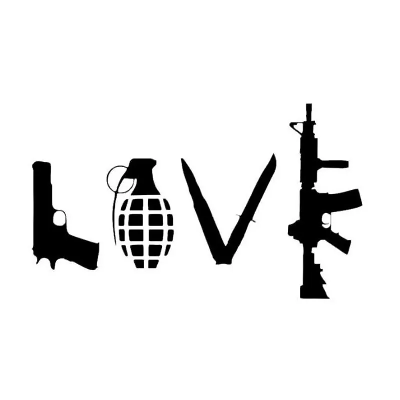IDFIAF Banksy любовь оружие стикер на стену Искусство граффити улица виниловая