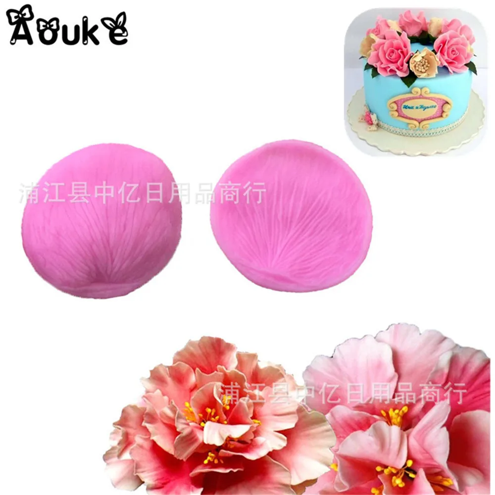 Пион Лепесток Форма силиконовая форма помадка для печенья шоколада конфеты торт