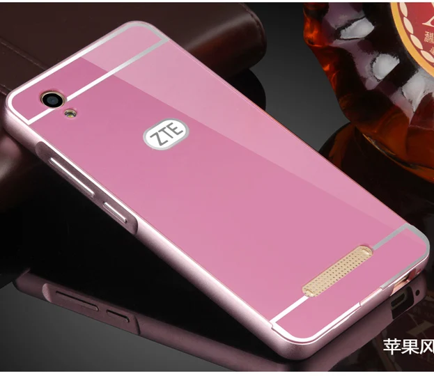Чехол для Zte x3 d2 тонкая роскошная алюминиевая металлическая рамка акриловая