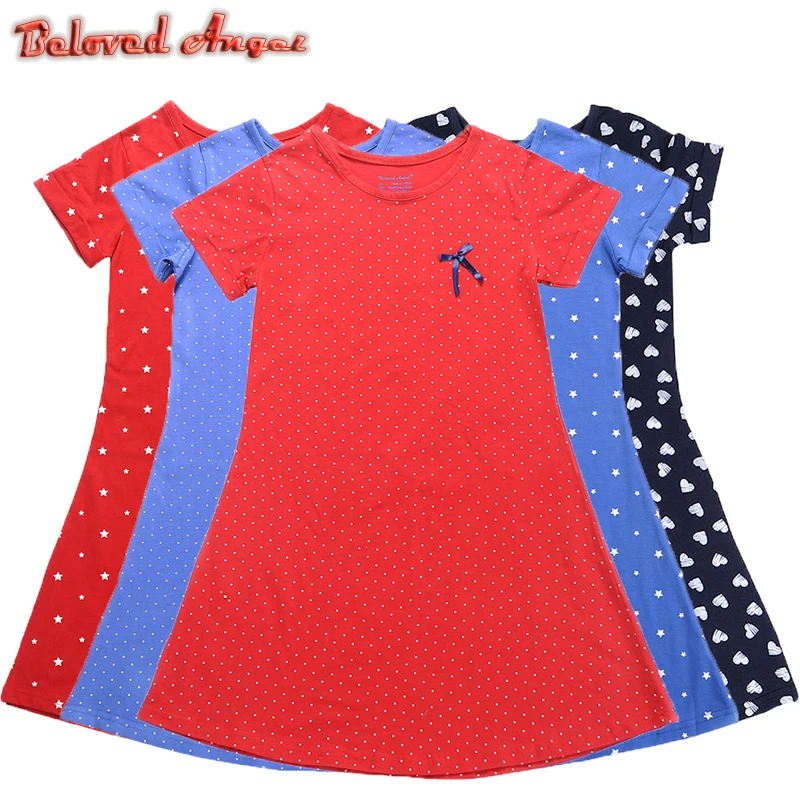 Baby Girls Summer Dress Kids Clothes 100%Cotton Unicornio Vestidos Bowknot Princess Dresses Children Costume Party Wear 1-13Yrs | Детская