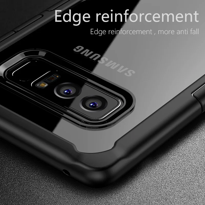 Luooyd антидетонационных чехол для Galaxy Note 8 прозрачный ПММА и ТПУ силиконовый Samsung