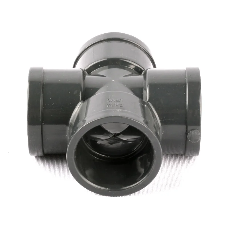 Inner Diameter 40mm PVC Straight Cross Connector 4-Way Water Pipe Garden Irrigation Fittings Tube Joint | Дом и сад